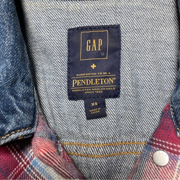 Gap + Pendleton Plaid Denim Jacket - Picture 6 of 7